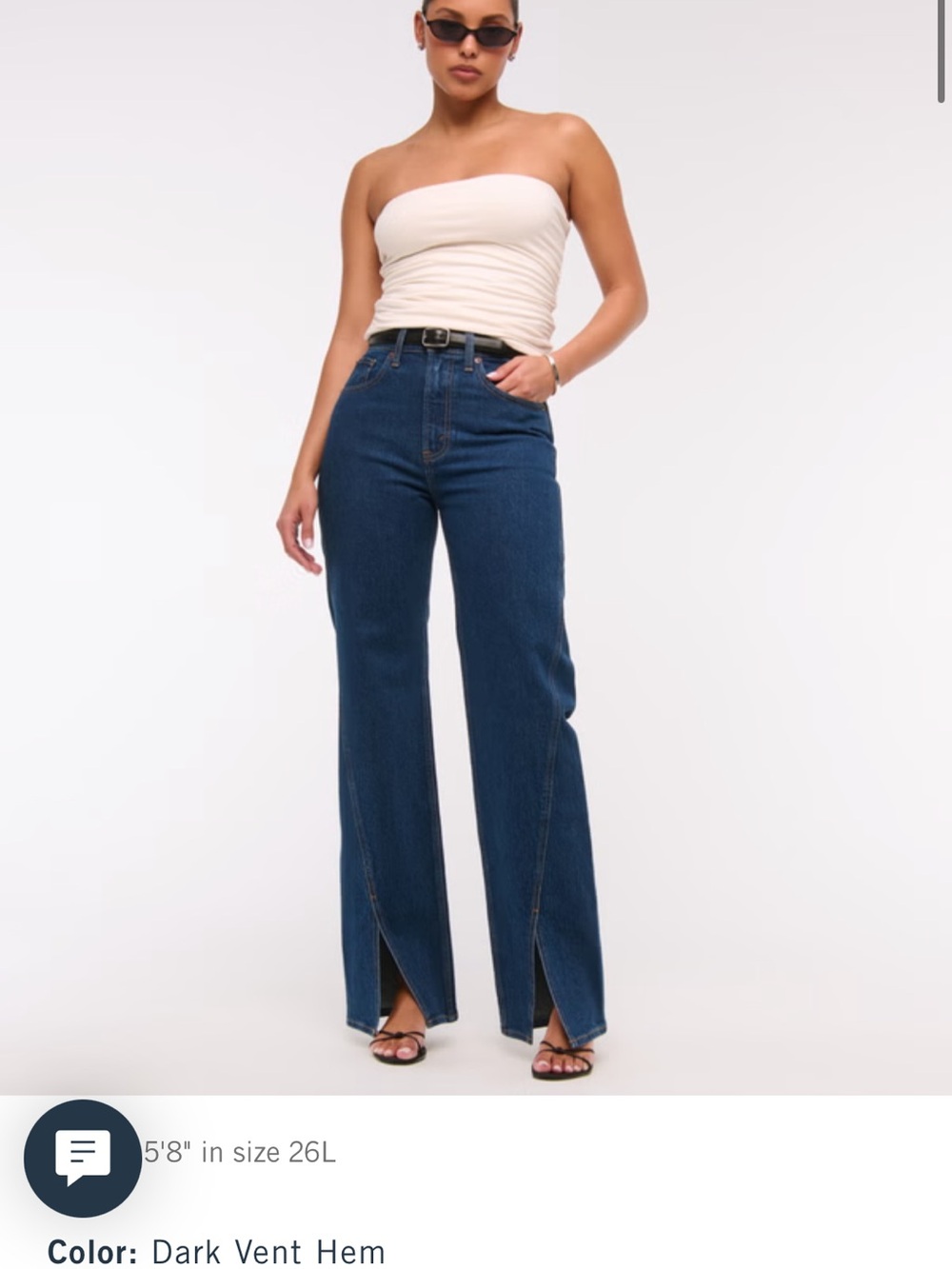 Abercrombie Split Hem Denim
